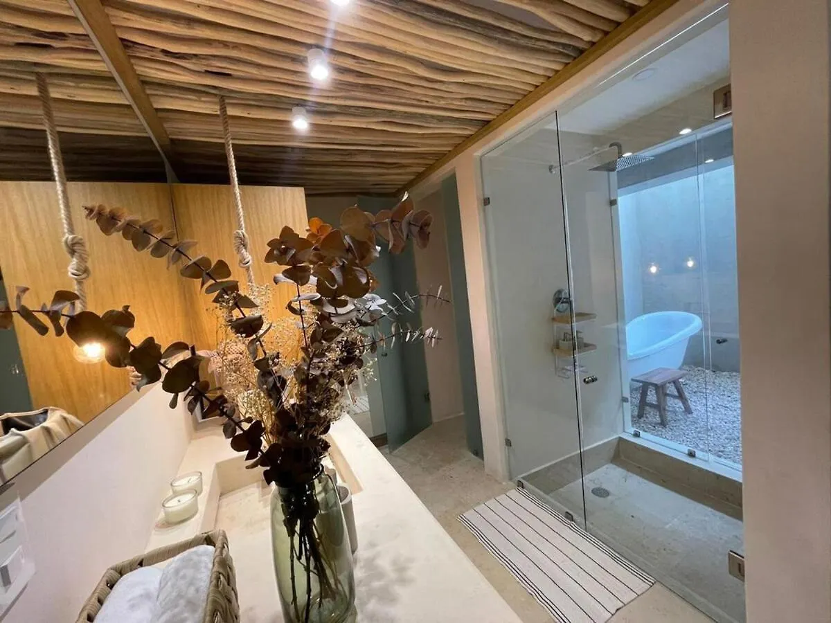 New Villa With Bathtub And Jacuzzi Tulum Lägenhet